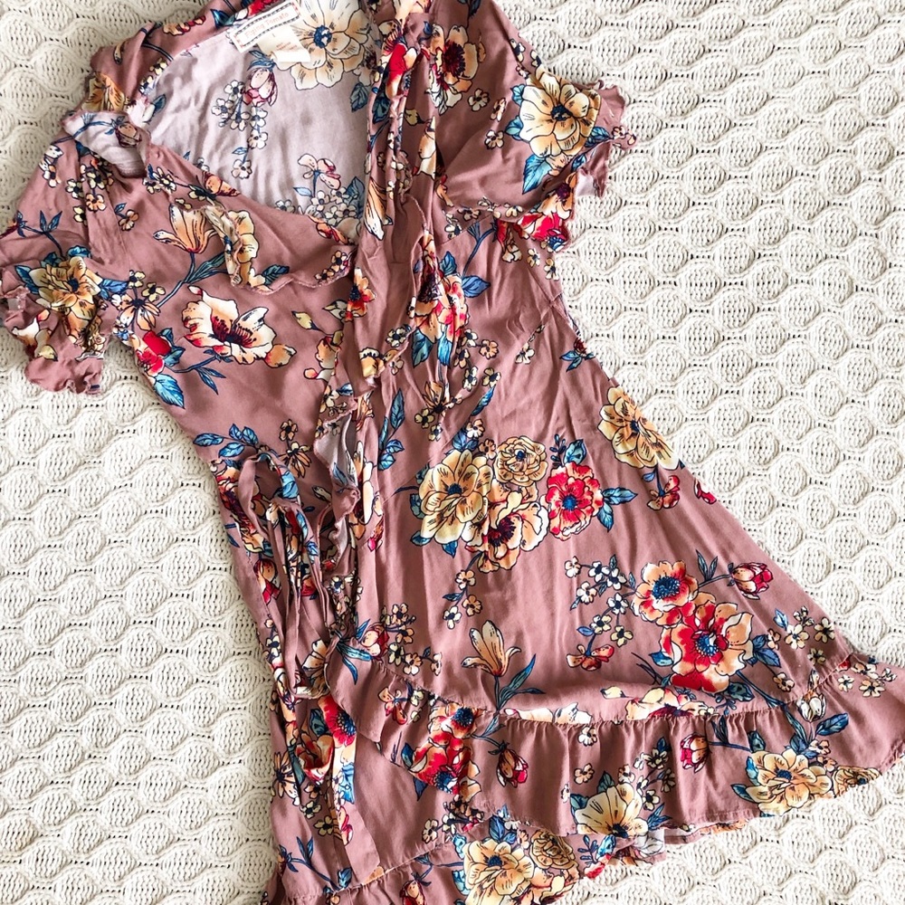 Floral Wrap Dress